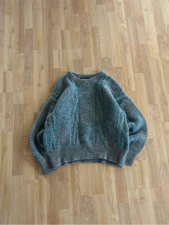 Other - Textured Slate Green Pullover Sweater